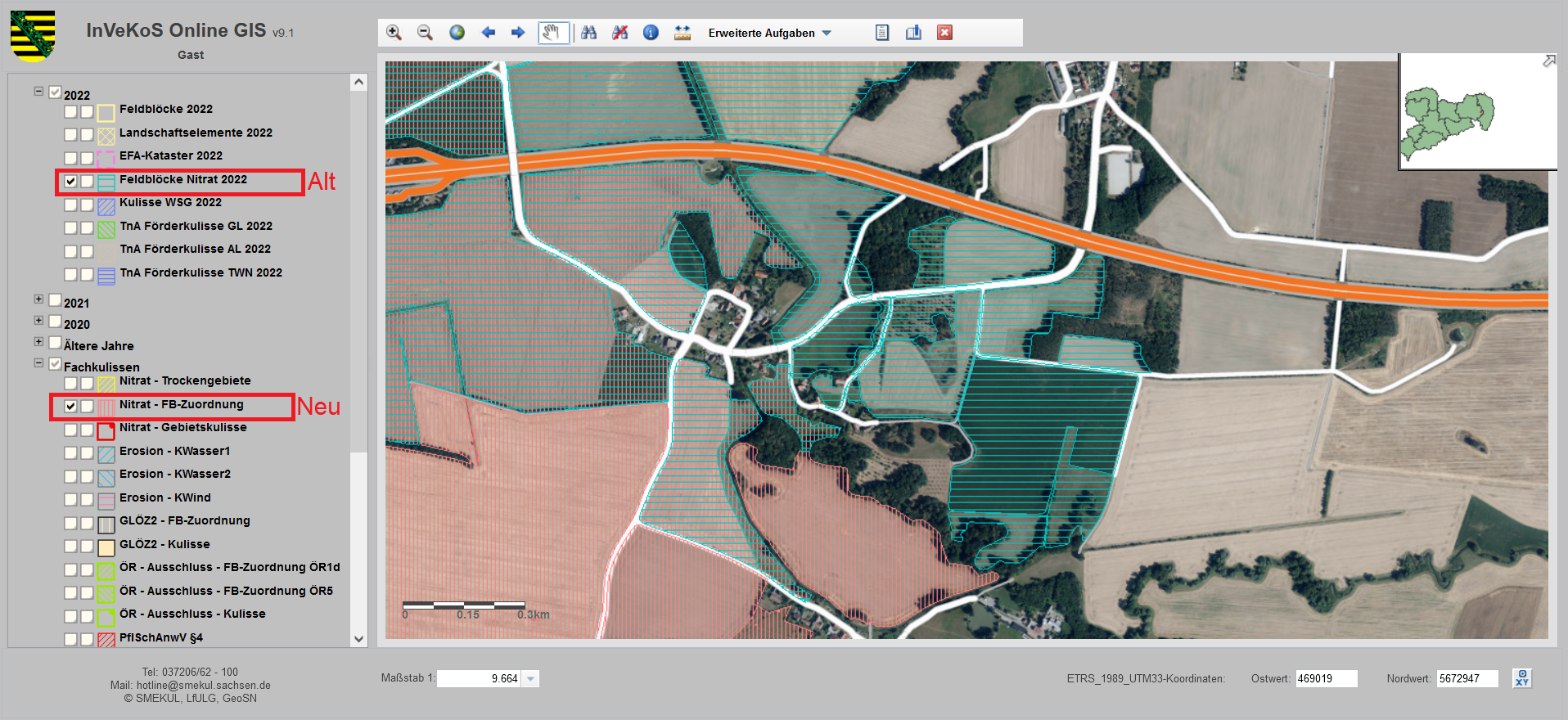 Neuausweisung der Nitratgebiete für 2023 – Agumenda