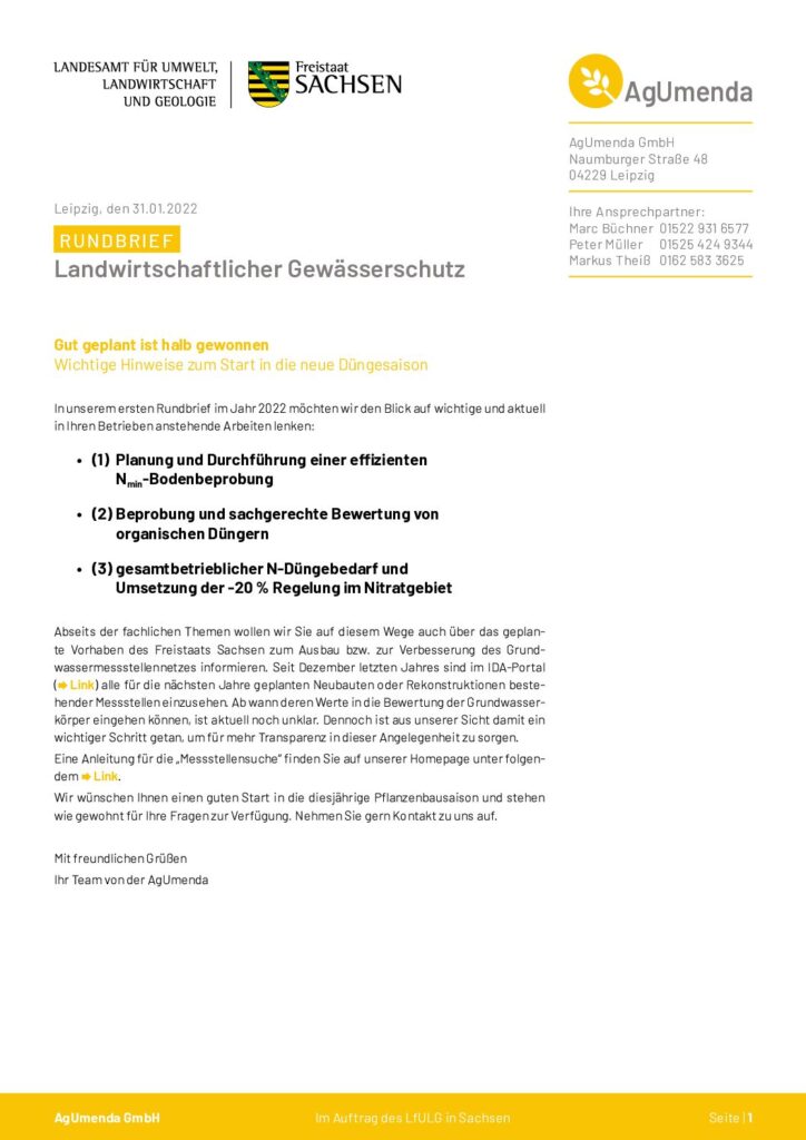 Vorschau für Rundbrief Januar 2022