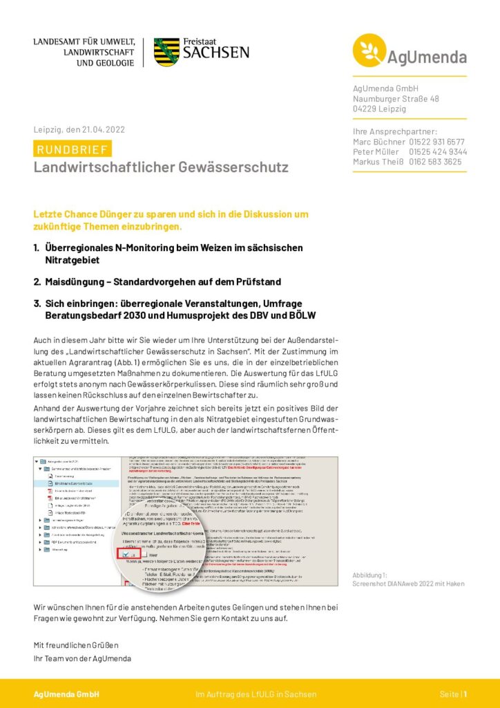 Vorschau für Rundbrief April 2022