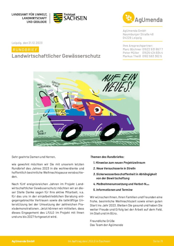 Vorschau für Rundbrief Dezember 2023