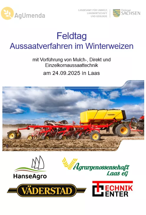 Titelbild für Feldtag Aussaatverfahren im Winterweizen