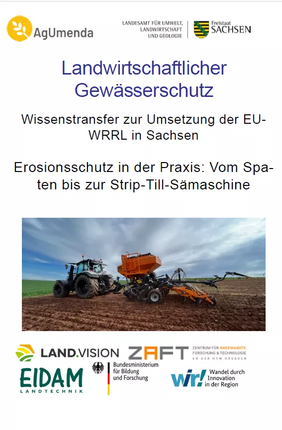 Titelbild für Landwirtschaftlicher Gewässerschutz Wissenstransfer zur Umsetzung der EUWRRL in Sachsen