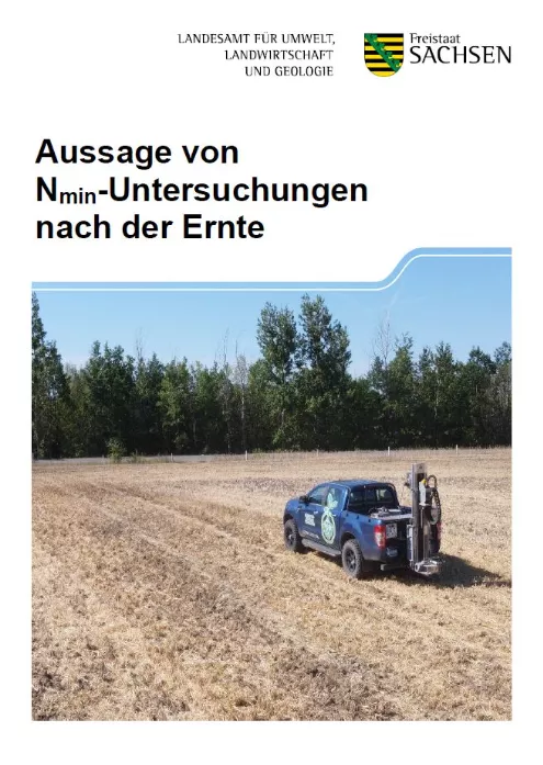 Titelbild für Aussage von Nmin-Untersuchungen nach der Ernte